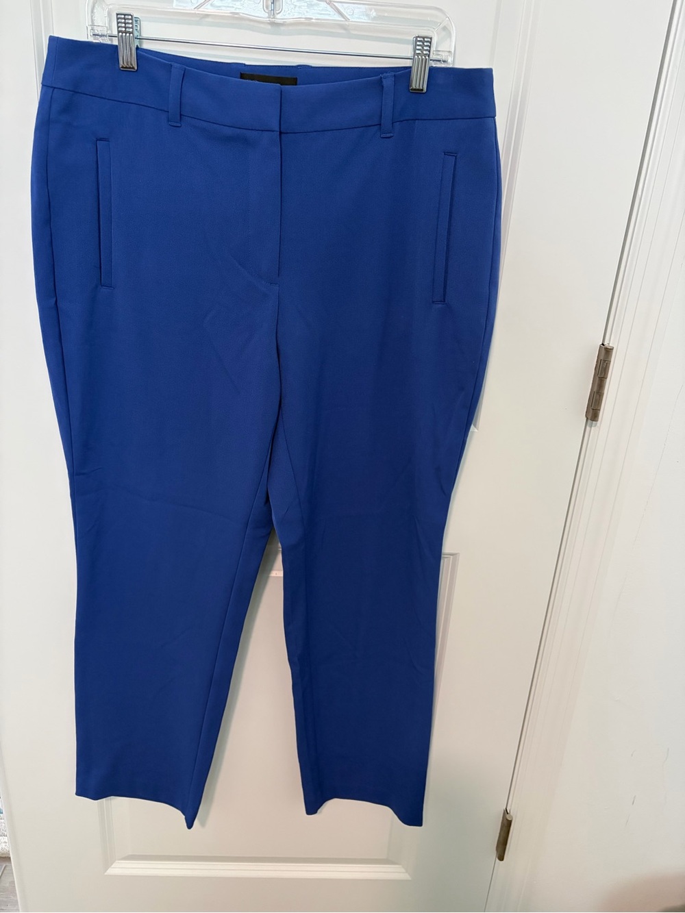 Rafaella Straight-Leg Ponte Pants in Cobalt Blue